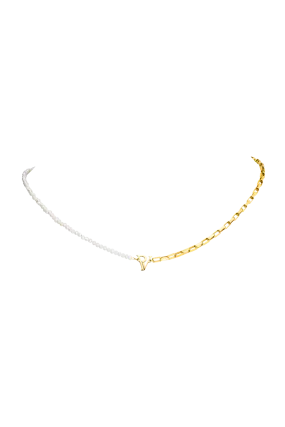 Pearl Necklace 14K Gold Plated