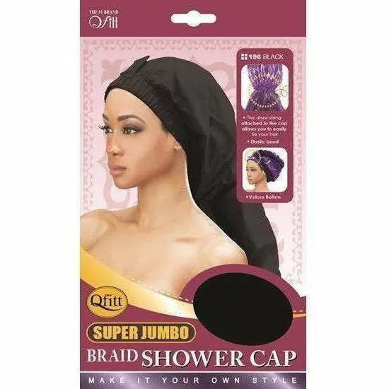 Qfitt: Super Jumbo Braid Shower Cap