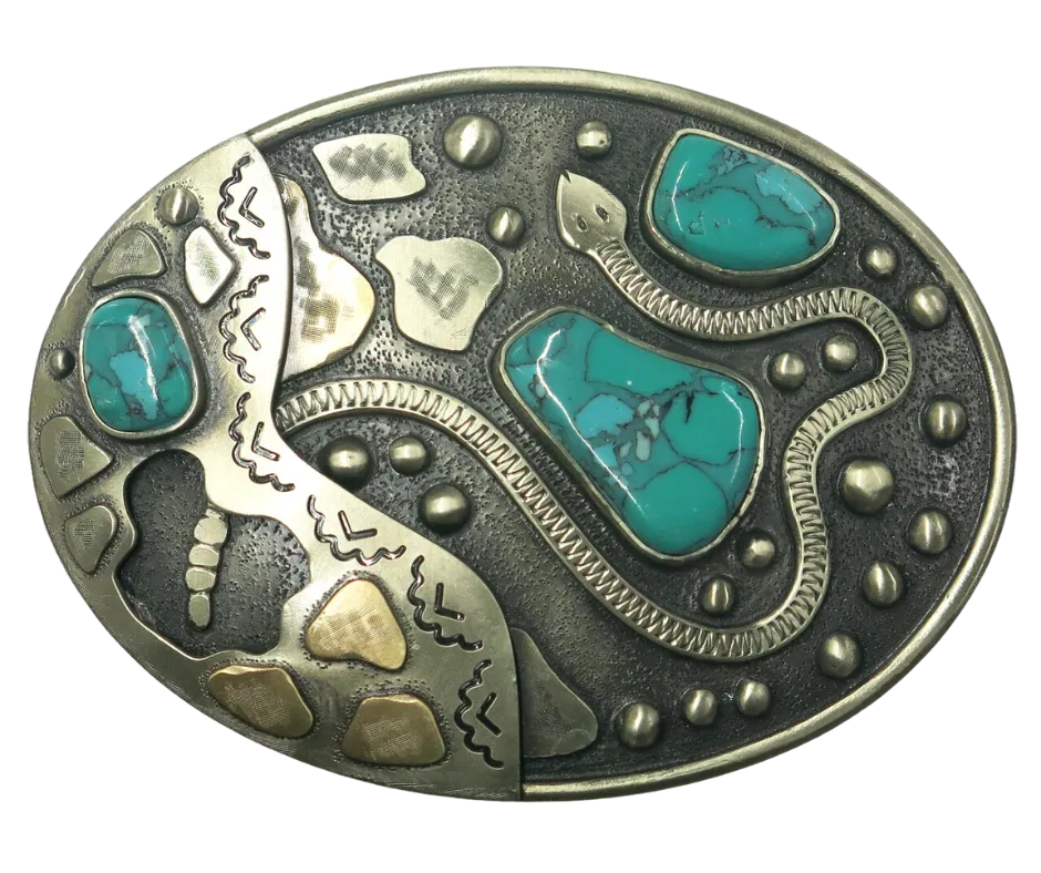 "Snake River" Belt Buckle