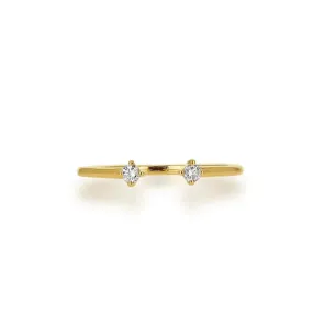 Rachel Reid Open Diamond Dot Ring