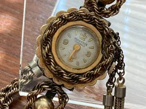 Rare Nastrik Gold Filled Chain Women's Wristwatch Manual Wind