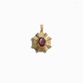 Red Garnet Aura Pendant