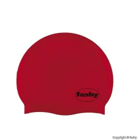 Red Silicone Swim Cap Fashy