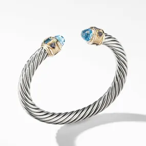 Renaissance Bracelet with Blue Topaz and 14K Yellow Gold