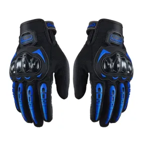 Riding Tribe MCS-17 Motorcycle Gloves Touch Screen Outdoor Riding Gloves, Size: L(Blue)