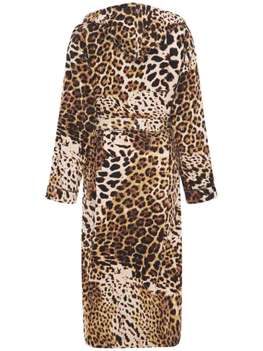 Roberto Cavalli   Bravo hooded cotton bathrobe 