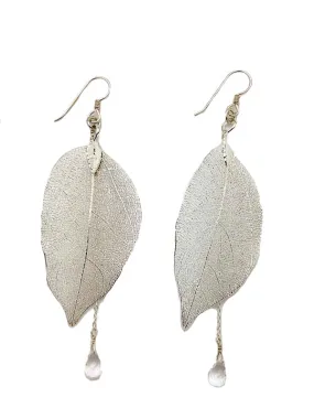 Silver Leaf Earrings