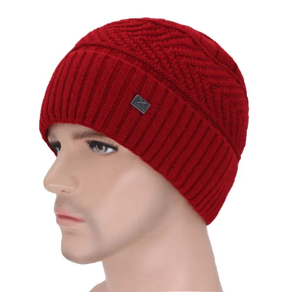 Skullies Beanies Men's Winter Hats For Men Scarf Knitted Hat Cap Winter Beanie Hat Beany Male Homme X Gorro Bonnet Caps