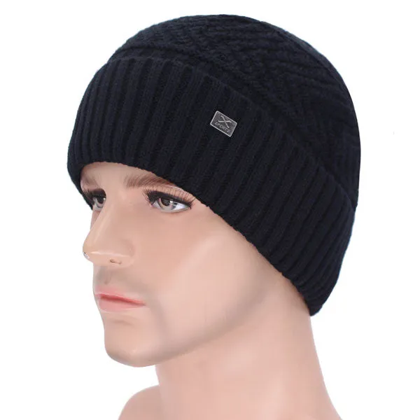 Skullies Beanies Men's Winter Hats For Men Scarf Knitted Hat Cap Winter Beanie Hat Beany Male Homme X Gorro Bonnet Caps