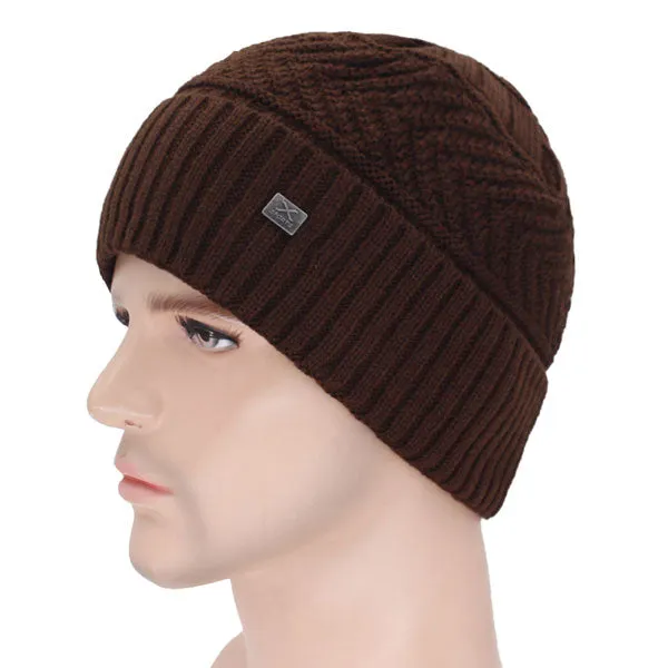 Skullies Beanies Men's Winter Hats For Men Scarf Knitted Hat Cap Winter Beanie Hat Beany Male Homme X Gorro Bonnet Caps