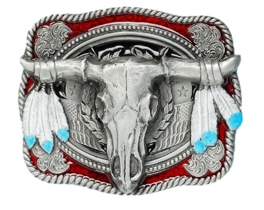 Steer Skull Belt Buckle