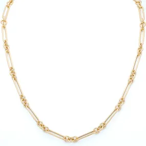 Stephanie Windsor 14k Trombone Link Chain Necklace