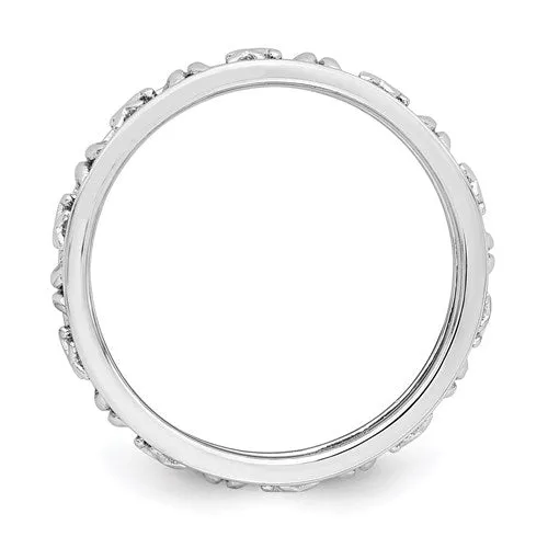 Sterling Silver Stackable Expressions Zodiac Ring - Various Signs