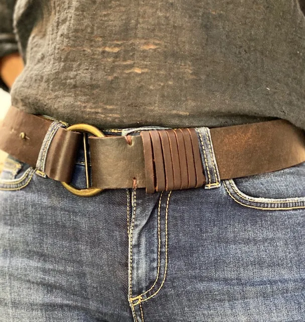 Strap Belt Chocolate M