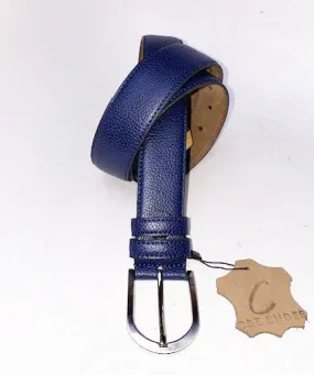 Style: C Collection Deerskin Belt Navy