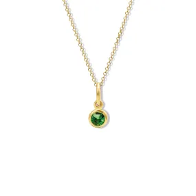 Talya Necklace Pendant Yellow Gold - Chrome Diopside