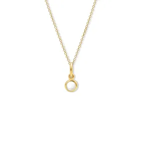 Talya Necklace Pendant Yellow Gold - Pearl