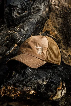 Tan American Made Mesh Back Hat with Dropline