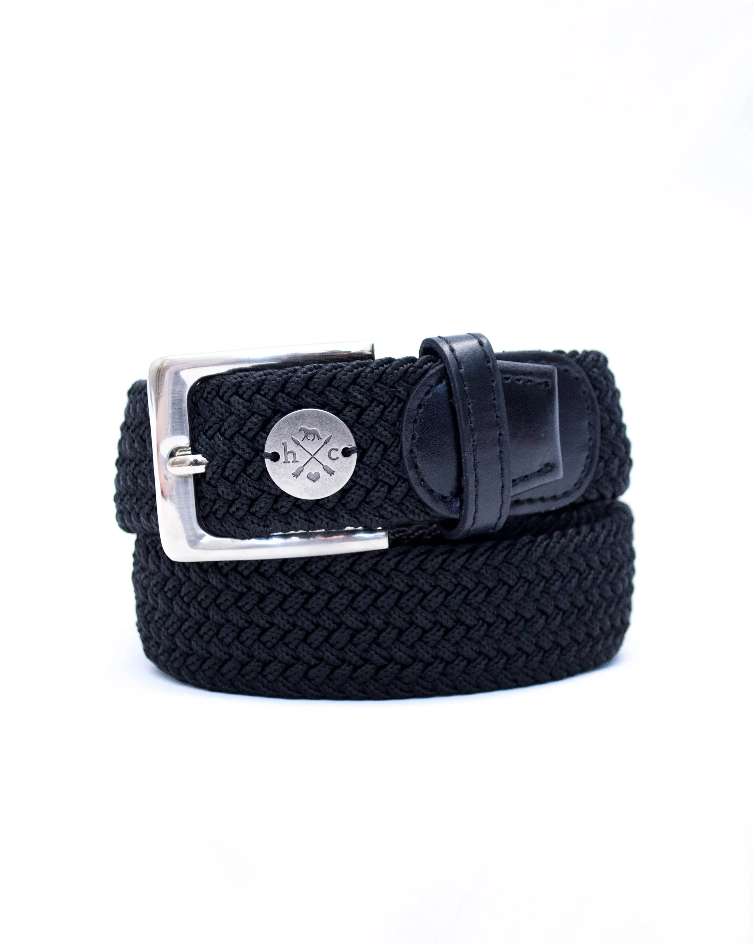 The Derby Belt - Black Leather Half Pass