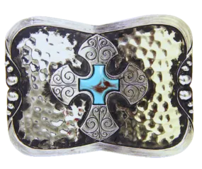 The "Hammered Cross" Belt Buckle