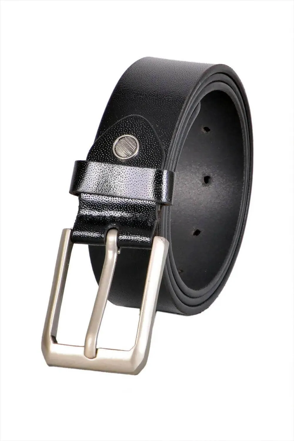 TLP Leather Belt for Men Colour - Black (SKU BELT-10005)