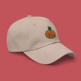 Tropical Pineapple Bun Embroidered Cap