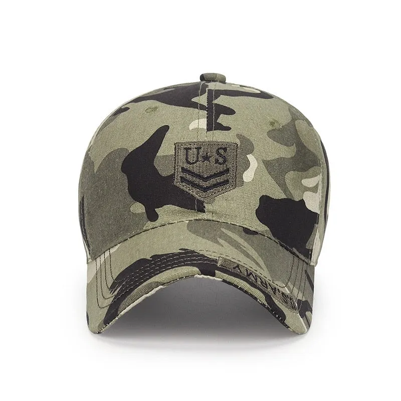 U.S Army Cap Cotton Men's Military Cap Snapback Camouflage Baseball Caps For Adult Bone Trucker Man