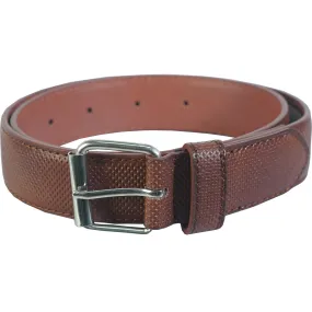 Vangelo Kid Classic Dress Belt Cognac Debossed