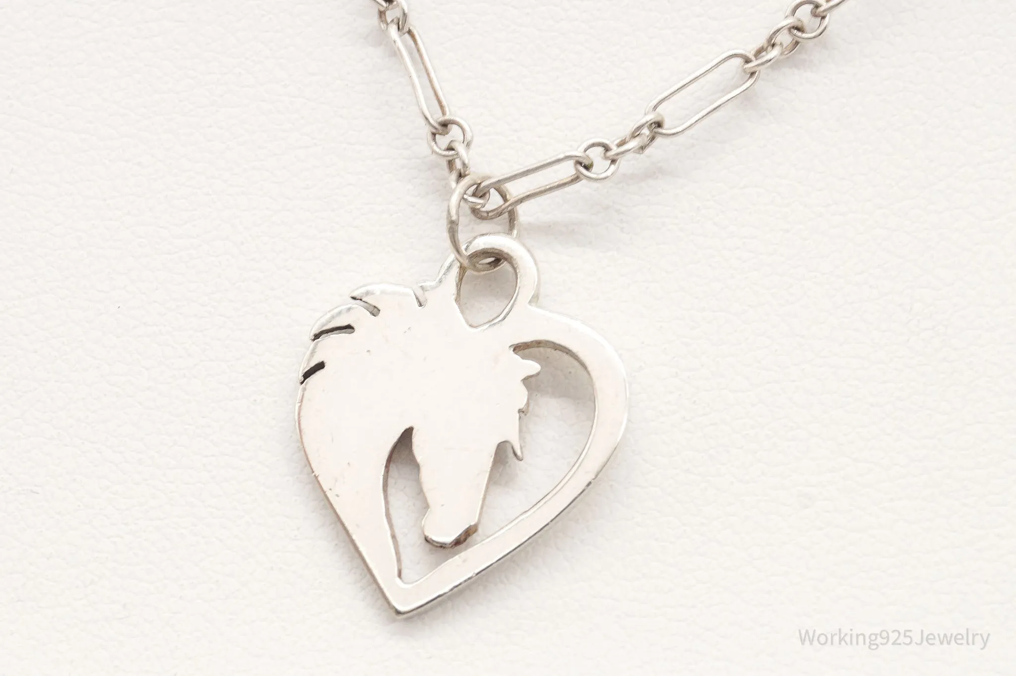 Vintage Horse Lover Sterling Silver Necklace