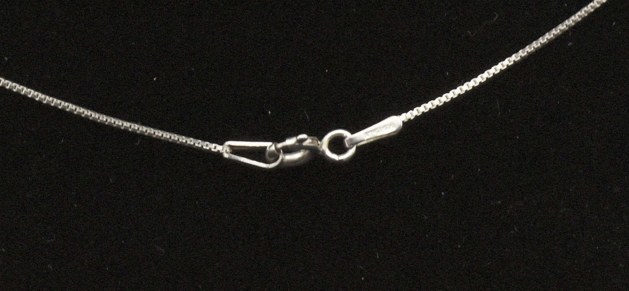 Vintage Sterling Silver "Believe" Pendant on Sterling Silver Italian Chain Necklace - 18.5"