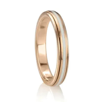 Virtue Stackable Anxiety Ring in 14 KT Rose Gold