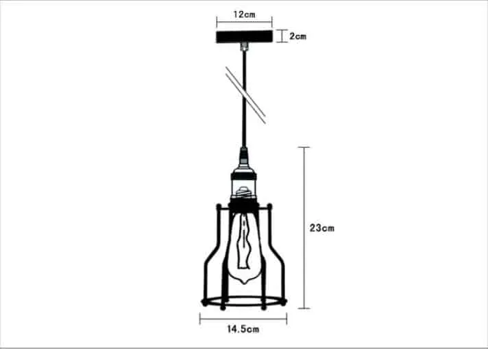 Werner Bird Cage Single Bulb Lamp