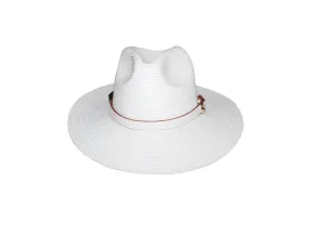 White Panama Style Hat - The St. Tropez