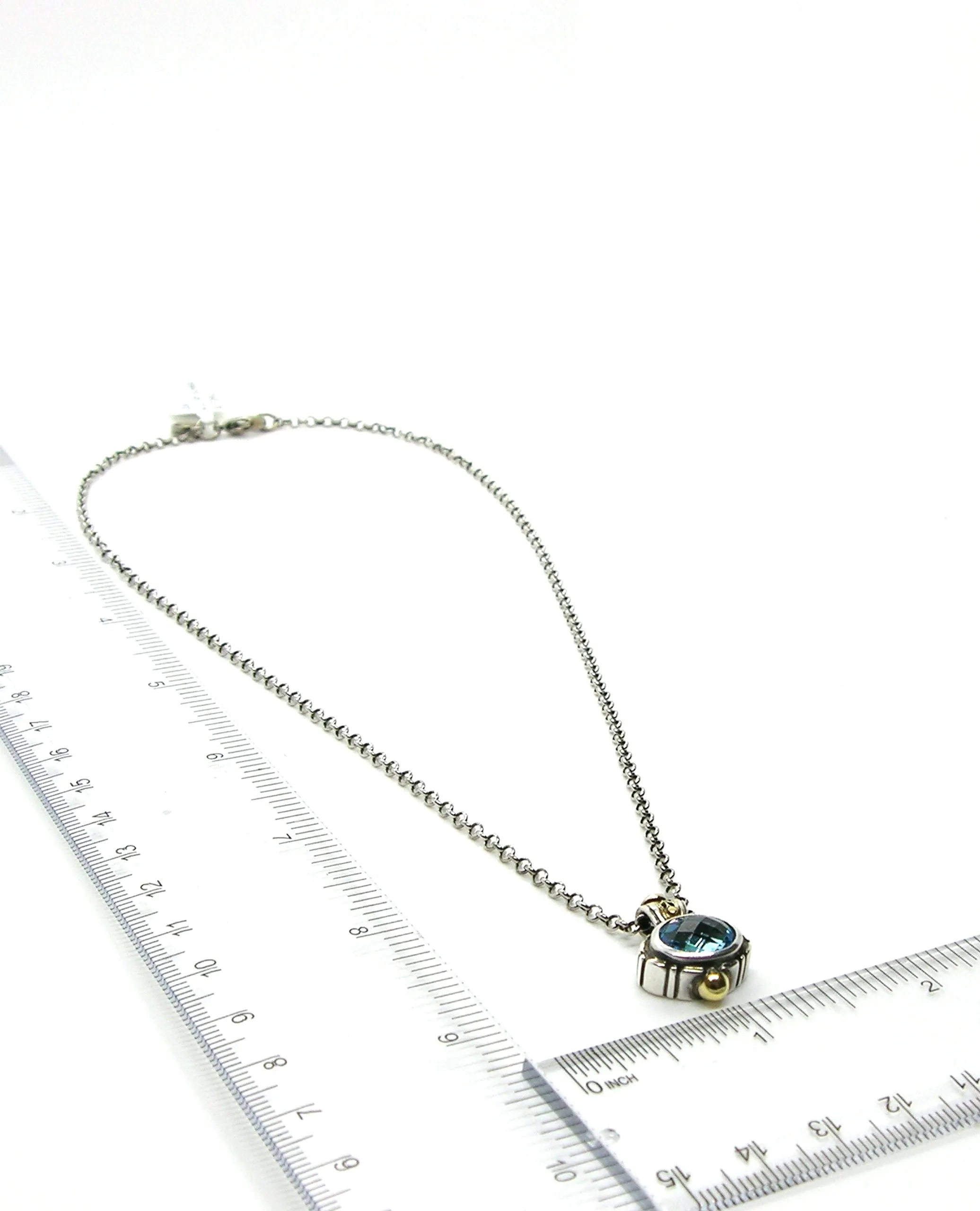 William Schraft Blue Topaz Necklace