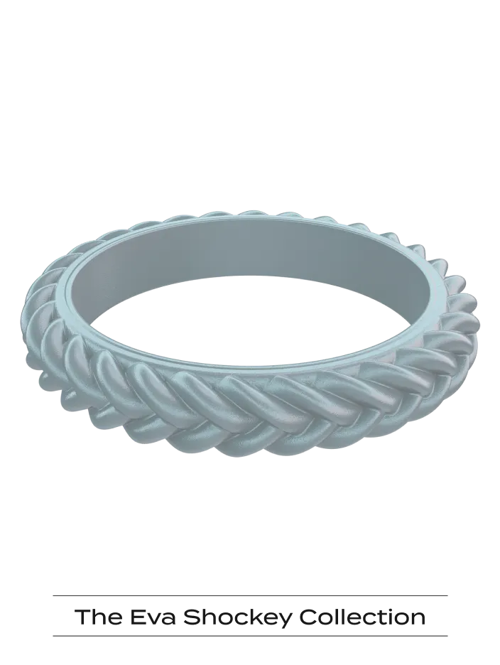 Women's Stackable Braid Silicone Ring