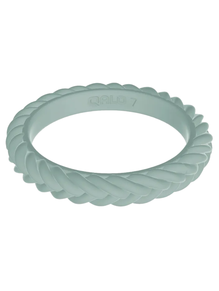 Women's Stackable Braid Silicone Ring