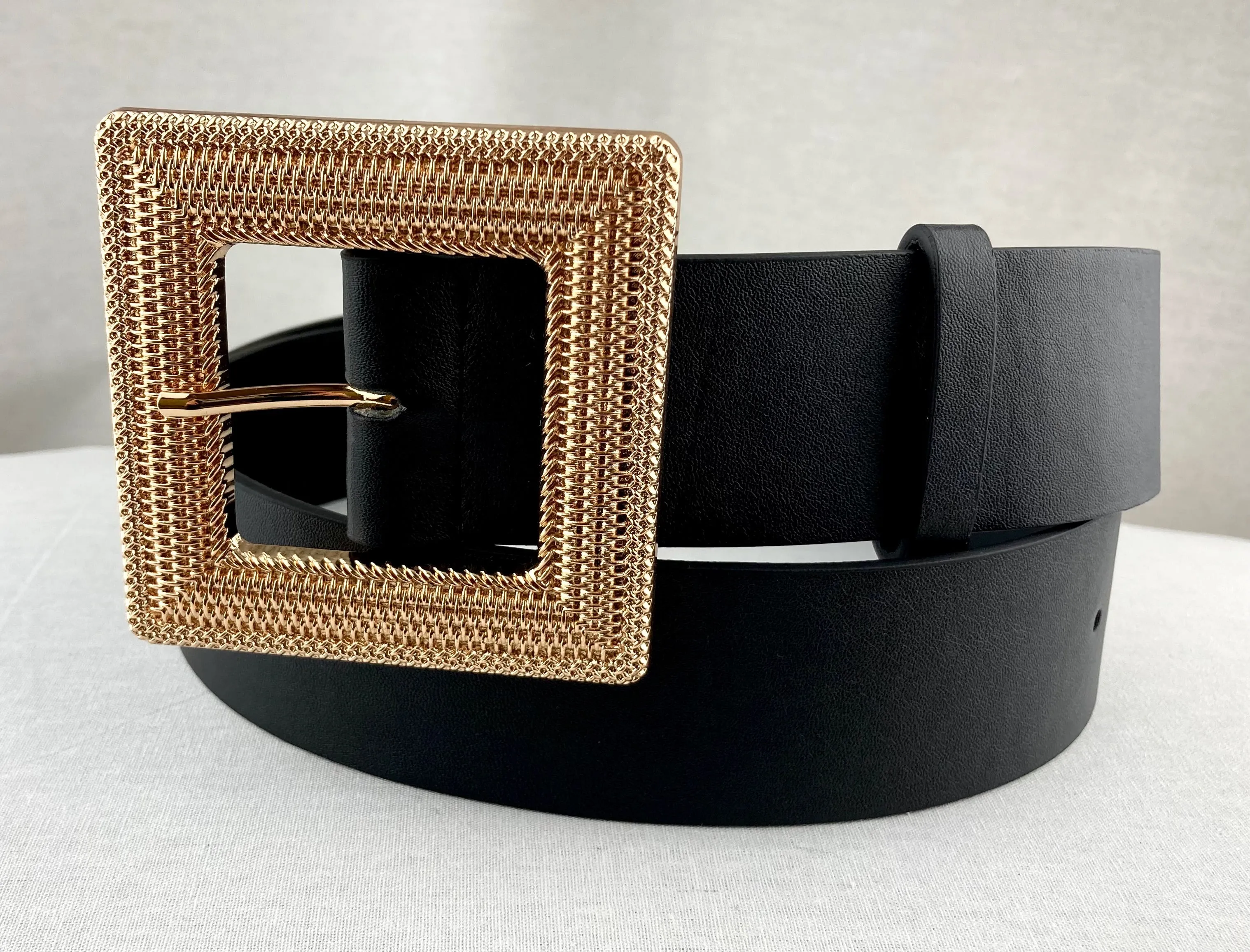 Woven Gold Square Belt