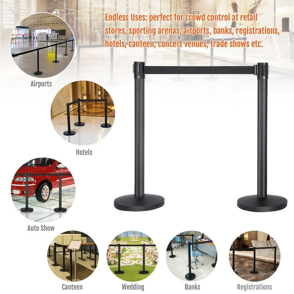 Yaheetech Belt Queue Stanchion Set of 2 Posts