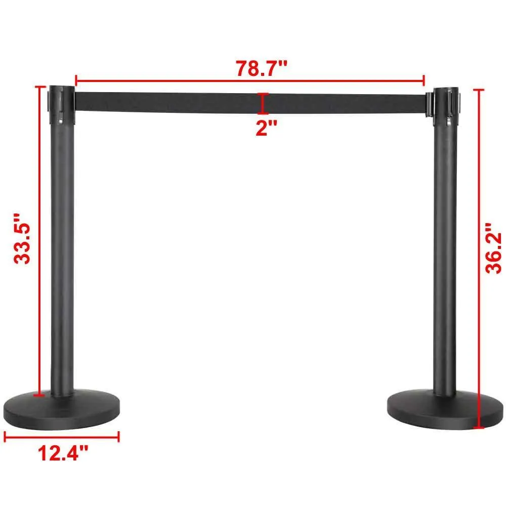 Yaheetech Belt Queue Stanchion Set of 2 Posts